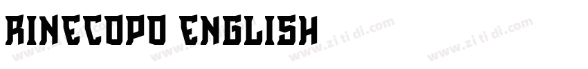 RINECOPO English字体转换